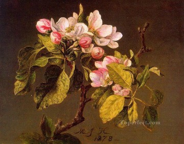 フラワーズ Painting - Apple Blossomsの花の画家 マーティン・ジョンソン・ヘッド